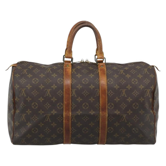 LOUIS VUITTON Monogram Keepall 45 Boston Bag M41428 LV Auth ar13921