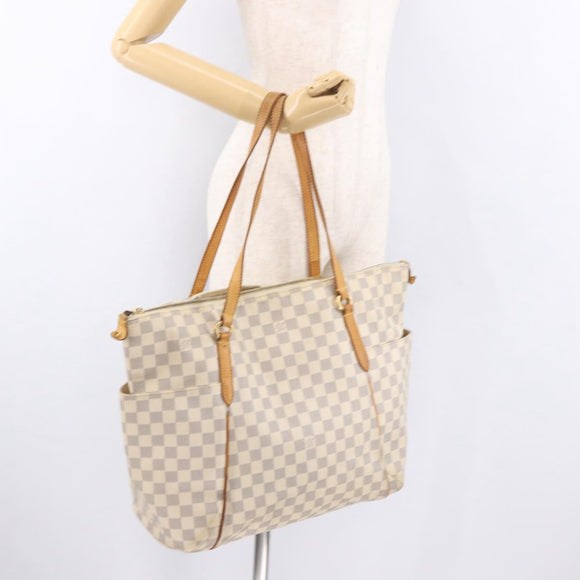 LOUIS VUITTON Damier Azur Totally GM Tote Bag N51263 LV Auth ar13924