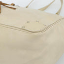 Chloe Tote Bag Leather Ivory Gold Auth ar13933-14