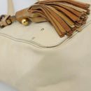 Chloe Tote Bag Leather Ivory Gold Auth ar13933-15
