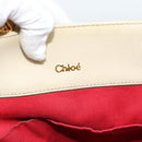 Chloe Tote Bag Leather Ivory Gold Auth ar13933-18