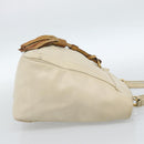 Chloe Tote Bag Leather Ivory Gold Auth ar13933-4