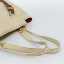 Chloe Tote Bag Leather Ivory Gold Auth ar13933-7