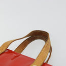 LOUIS VUITTON Monogram Vernis Reade PM Hand Bag Red Rouge M91088 LV Auth ar13936-14