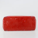 LOUIS VUITTON Monogram Vernis Reade PM Hand Bag Red Rouge M91088 LV Auth ar13936-7
