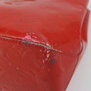 LOUIS VUITTON Monogram Vernis Reade PM Hand Bag Red Rouge M91088 LV Auth ar13936-15