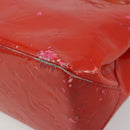 LOUIS VUITTON Monogram Vernis Reade PM Hand Bag Red Rouge M91088 LV Auth ar13936-17