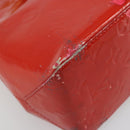 LOUIS VUITTON Monogram Vernis Reade PM Hand Bag Red Rouge M91088 LV Auth ar13936-18