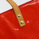 LOUIS VUITTON Monogram Vernis Reade PM Hand Bag Red Rouge M91088 LV Auth ar13936-19