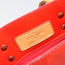 LOUIS VUITTON Monogram Vernis Reade PM Hand Bag Red Rouge M91088 LV Auth ar13936-20