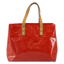 LOUIS VUITTON Monogram Vernis Reade PM Hand Bag Red Rouge M91088 LV Auth ar13936-13