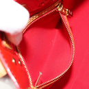 LOUIS VUITTON Monogram Vernis Reade PM Hand Bag Red Rouge M91088 LV Auth ar13936-24