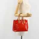 LOUIS VUITTON Monogram Vernis Reade PM Hand Bag Red Rouge M91088 LV Auth ar13936-25