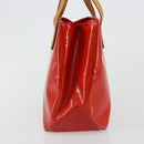 LOUIS VUITTON Monogram Vernis Reade PM Hand Bag Red Rouge M91088 LV Auth ar13936-4