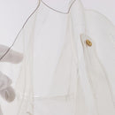 HERMES Vinyl Kelly Hand Bag Vinyl Clear Gold Auth ar13937-19