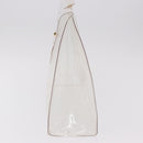 HERMES Vinyl Kelly Hand Bag Vinyl Clear Gold Auth ar13937-3