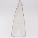 HERMES Vinyl Kelly Hand Bag Vinyl Clear Gold Auth ar13937-4