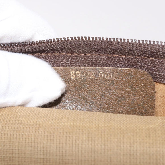 GUCCI GG Supreme Web Sherry Line Clutch Bag PVC Beige 89 02 060 Auth ar13939