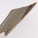 GUCCI GG Supreme Web Sherry Line Clutch Bag PVC Beige 89 02 060 Auth ar13939-6