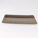 GUCCI GG Supreme Web Sherry Line Clutch Bag PVC Beige 89 02 060 Auth ar13939-7