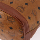 MCM Vicetos Logogram Purse Shoulder Bag PVC Leather Brown Gold Auth ar13940-16