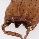 MCM Vicetos Logogram Purse Shoulder Bag PVC Leather Brown Gold Auth ar13940-6