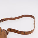 MCM Vicetos Logogram Purse Shoulder Bag PVC Leather Brown Gold Auth ar13940-8