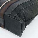HERMES Troca Vertical Tote Bag Cotton Black Silver Auth ar13941-10