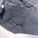 HERMES Troca Vertical Tote Bag Cotton Black Silver Auth ar13941-15