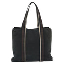 HERMES Troca Vertical Tote Bag Cotton Black Silver Auth ar13941-3