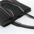 HERMES Troca Vertical Tote Bag Cotton Black Silver Auth ar13941-6