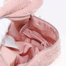 CHANEL Shoulder Bag Tweed Pink Silver CC Auth ar13942A-19