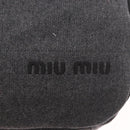 Miu Miu Shoulder Bag Cotton Gray Auth ar13943A-17