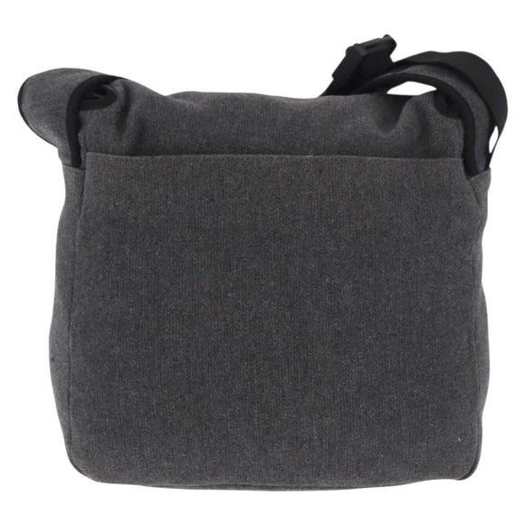 Miu Miu Shoulder Bag Cotton Gray Auth ar13943A