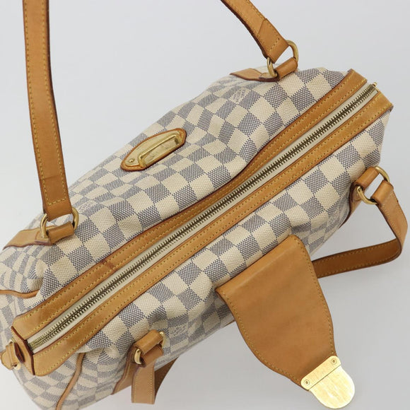 LOUIS VUITTON Damier Azur Stresa PM Tote Bag M51188 LV Auth ar13946
