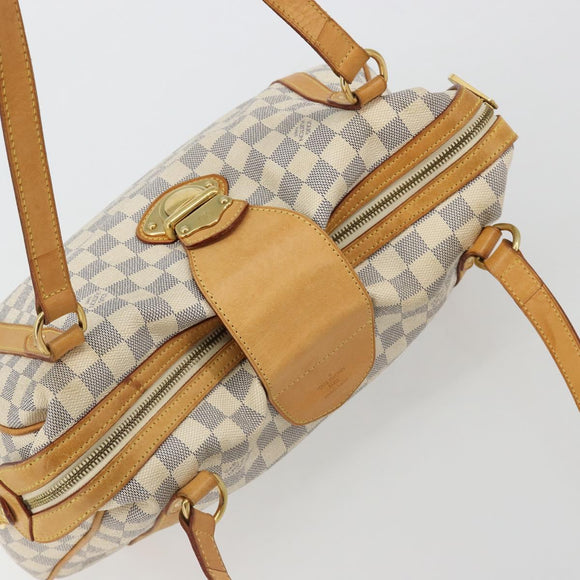 LOUIS VUITTON Damier Azur Stresa PM Tote Bag M51188 LV Auth ar13946