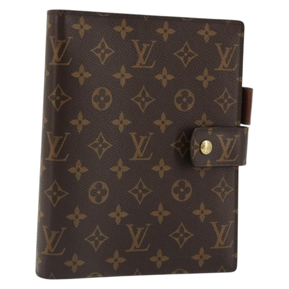 LOUIS VUITTON Monogram Agenda GM Day Planner Cover R20006 LV Auth ar13947