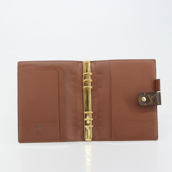 LOUIS VUITTON Monogram Agenda GM Day Planner Cover R20006 LV Auth ar13947