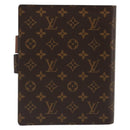 LOUIS VUITTON Monogram Agenda GM Day Planner Cover R20006 LV Auth ar13947-2