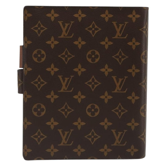 LOUIS VUITTON Monogram Agenda GM Day Planner Cover R20006 LV Auth ar13947