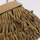 BOTTEGA VENETA Shoulder Bag Rattan Gold Auth ar13948-14
