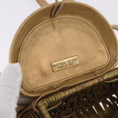 BOTTEGA VENETA Shoulder Bag Rattan Gold Auth ar13948-15