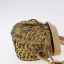 BOTTEGA VENETA Shoulder Bag Rattan Gold Auth ar13948-4