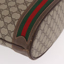 GUCCI GG Supreme Web Sherry Line Purse Bag PVC Beige 164 02 085 Auth ar13949-9