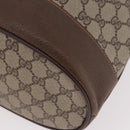 GUCCI GG Supreme Web Sherry Line Purse Bag PVC Beige 164 02 085 Auth ar13949-16
