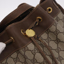 GUCCI GG Supreme Web Sherry Line Purse Bag PVC Beige 164 02 085 Auth ar13949-10