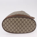 GUCCI GG Supreme Web Sherry Line Purse Bag PVC Beige 164 02 085 Auth ar13949-5