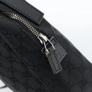 GUCCI GG Canvas Shoulder Bag Black Silver 122759 Auth ar13952-10
