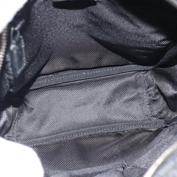 GUCCI GG Canvas Shoulder Bag Black Silver 122759 Auth ar13952