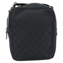 GUCCI GG Canvas Shoulder Bag Black Silver 122759 Auth ar13952-2